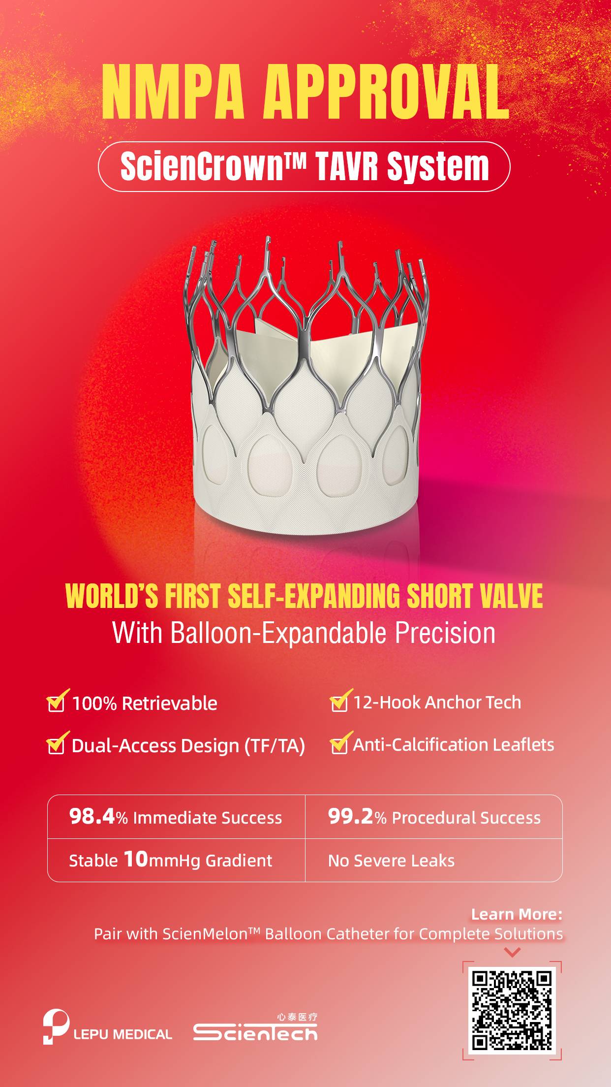 Breaking News! | ScienCrown™ TAVR System Approved in China