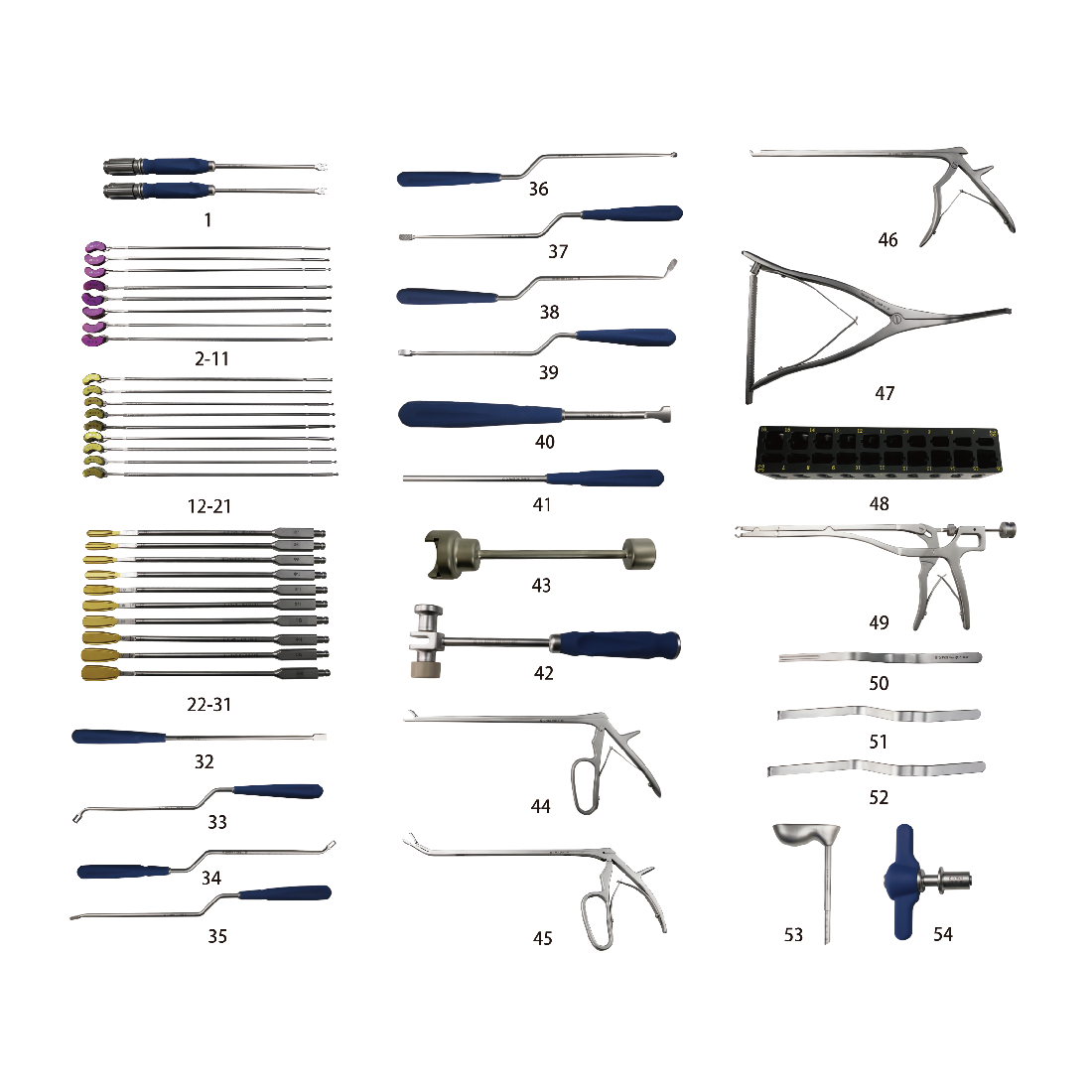 内部脊椎固定システム用の楽器セット