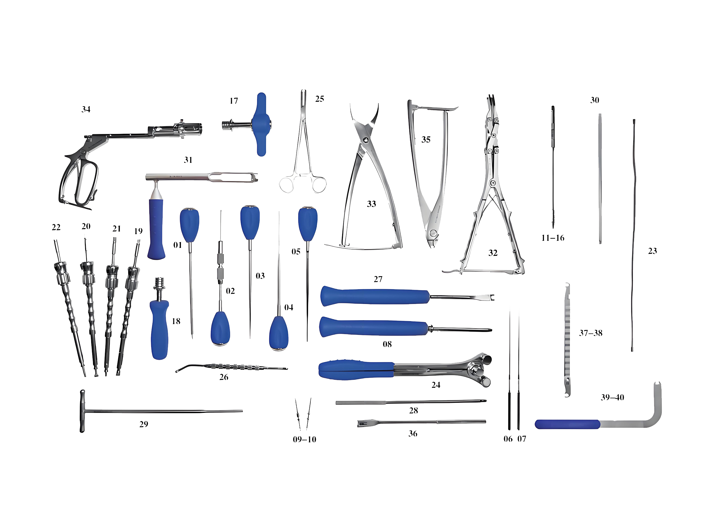 内部脊椎固定システム (VI) のための器械セット